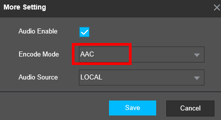 Dahua dvr online audio setting